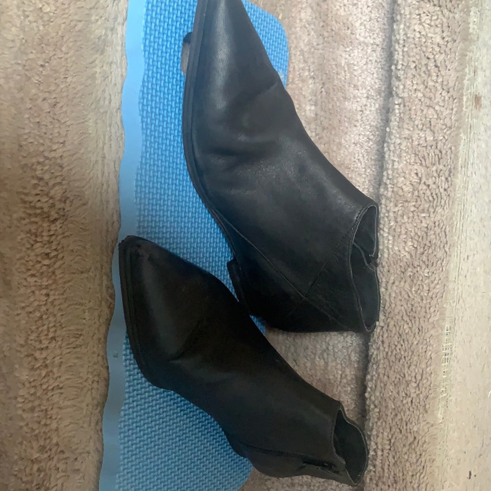 Free People Black Ankle Boots